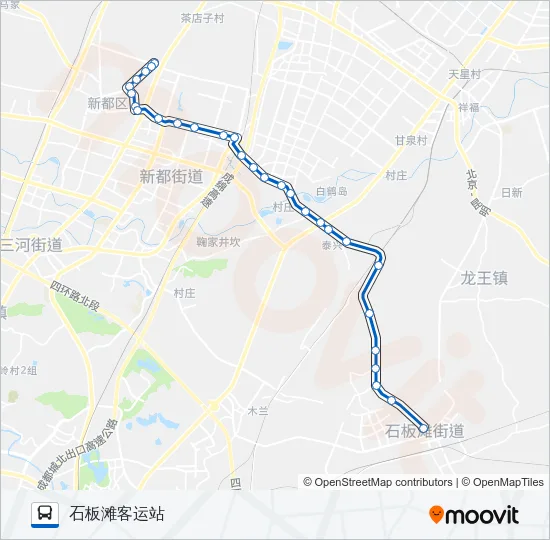 公交662A路的线路图