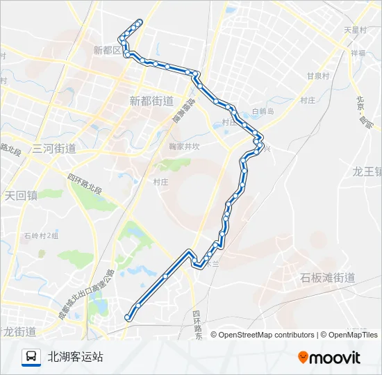 公交662B路的线路图