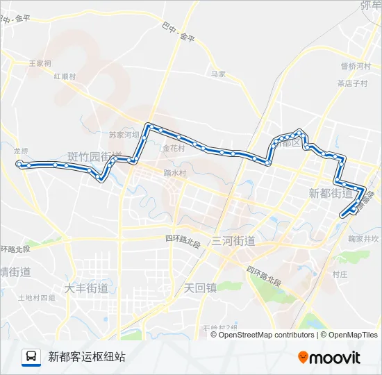 公交671A路的线路图