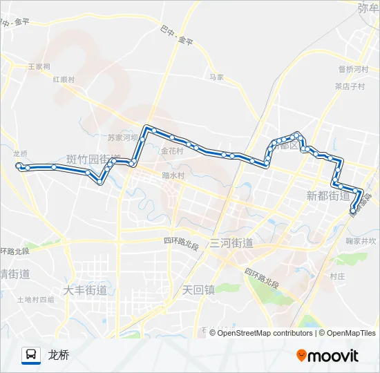 公交671A路的线路图