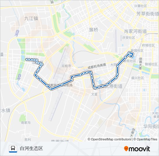 公交804B路的线路图