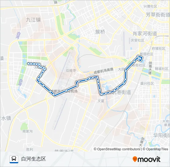 公交804B路的线路图