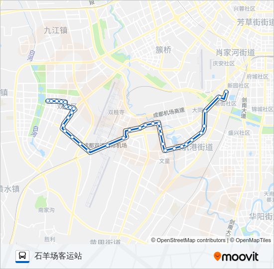 公交804B路的线路图