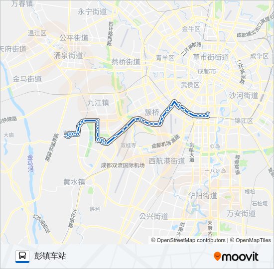 公交806B路的线路图