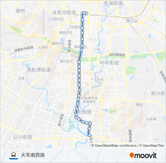 公交815A路的线路图