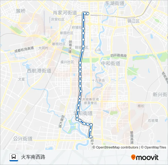 公交815A路的线路图