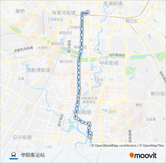 公交815A路的线路图