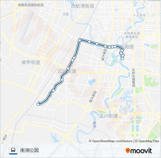 公交829A路的线路图