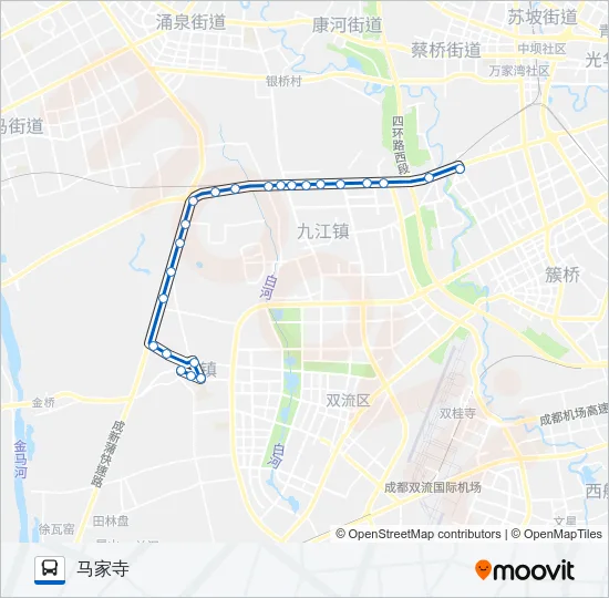 公交836B路的线路图