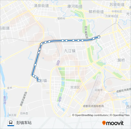 公交836B路的线路图