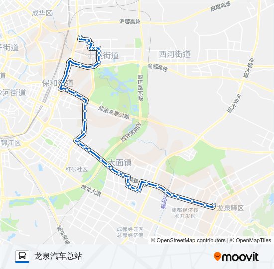 公交854A路的线路图