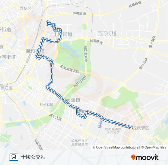 公交854A路的线路图