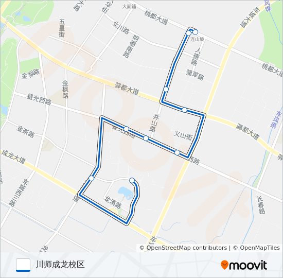 公交856A路的线路图