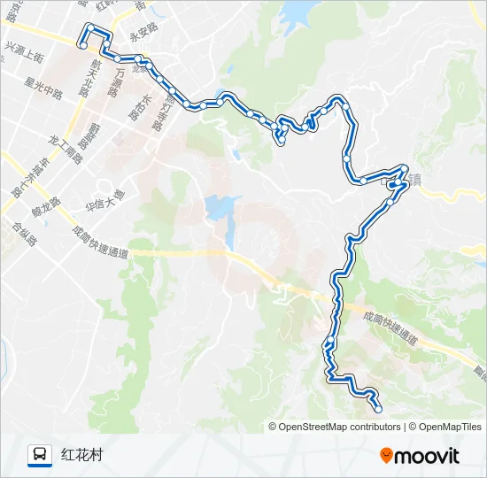 公交872B路的线路图