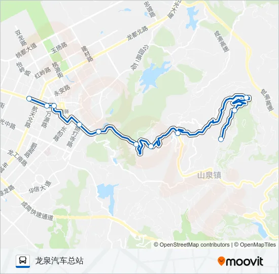 公交872C路的线路图