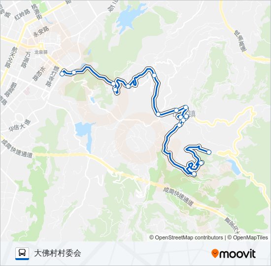 872D路 bus Line Map