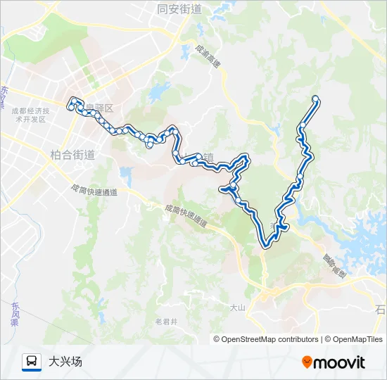 876A路 Bus Line Map