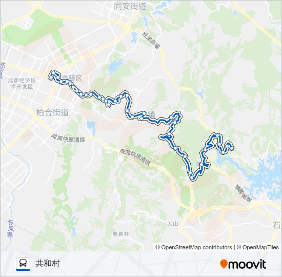 876B路 bus Line Map