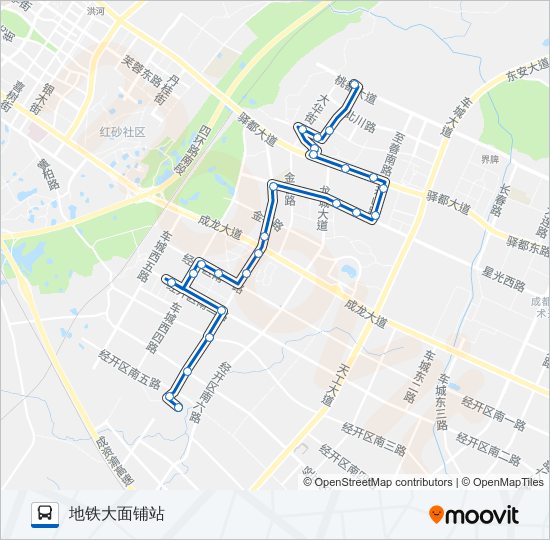 公交L007路的线路图