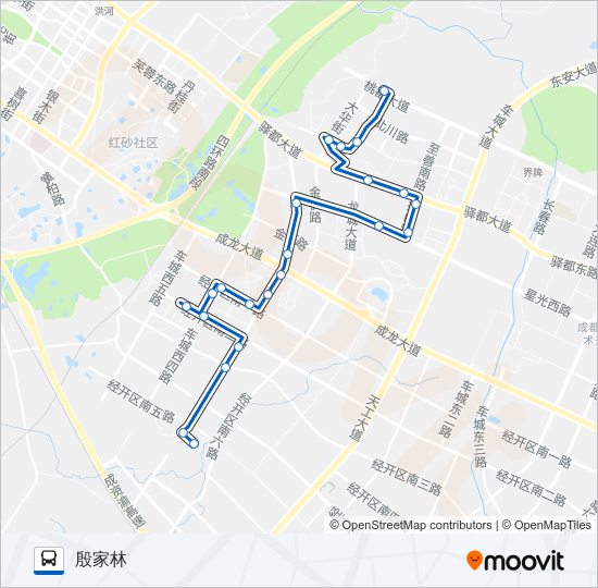 公交L007路的线路图