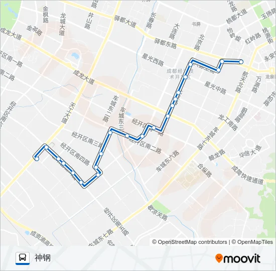 公交L010路的线路图