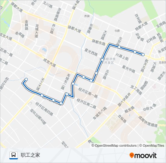 公交L012路的线路图