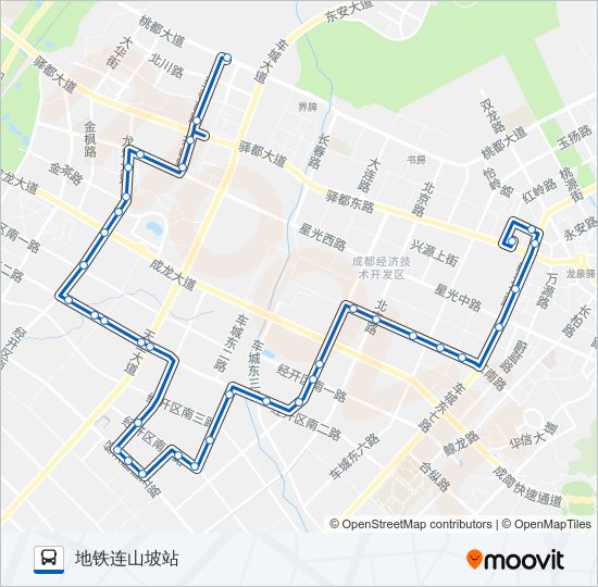 公交L014路的线路图