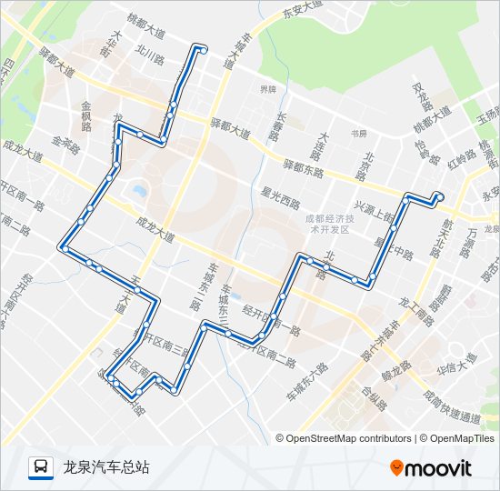 公交L014路的线路图