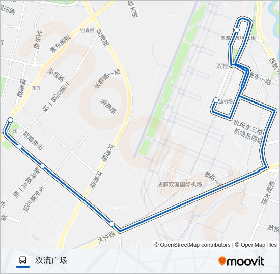 公交T804路的线路图