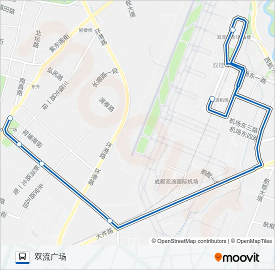 公交T804路的线路图