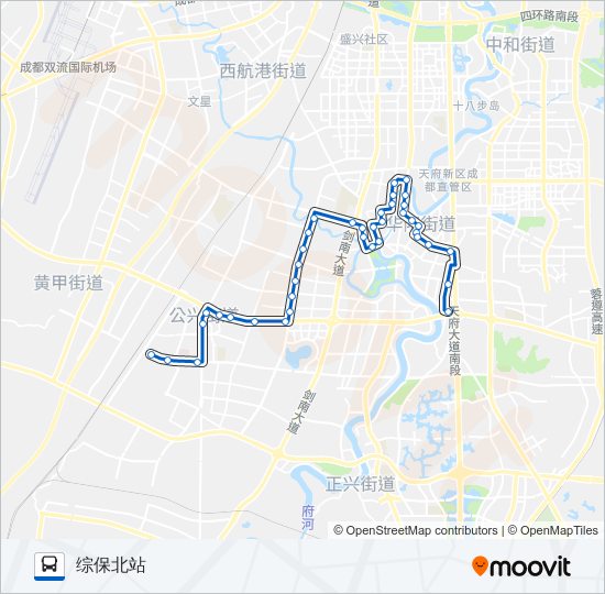 华阳2A路 bus Line Map