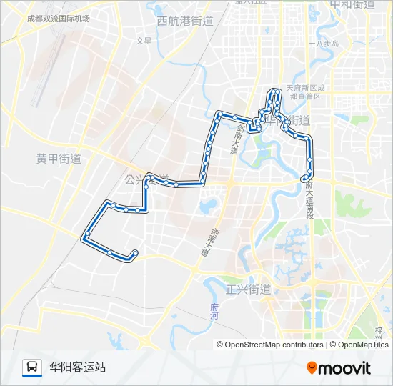 华阳2A路 Bus Line Map