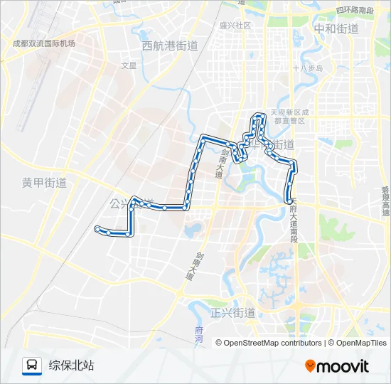 华阳2A路 Bus Line Map