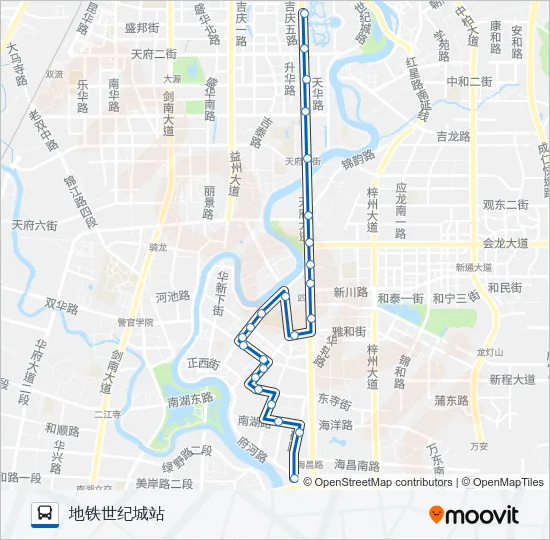 华阳4A路 Bus Line Map