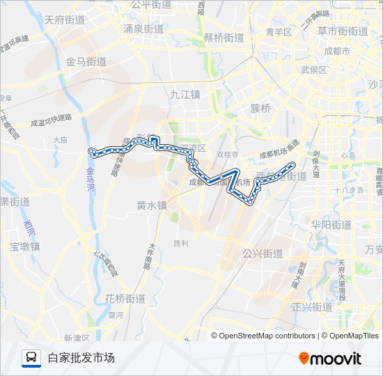 公交双流3A路的线路图