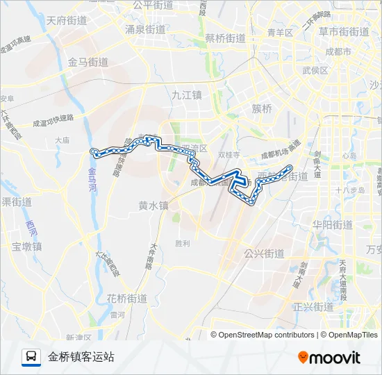 双流3A路 Bus Line Map