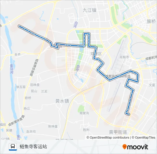 双流3B路 Bus Line Map