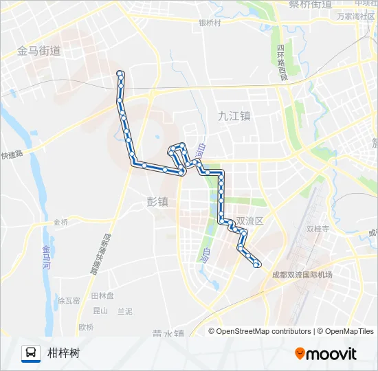 双流5A路 Bus Line Map