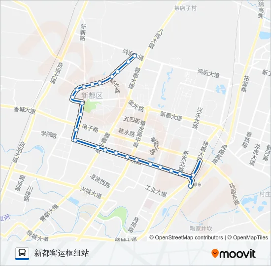新都10路 Bus Line Map