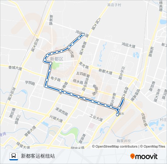 新都10路 bus Line Map