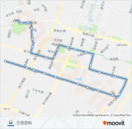 新都12路 Bus Line Map