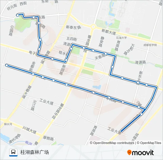 新都12路 Bus Line Map