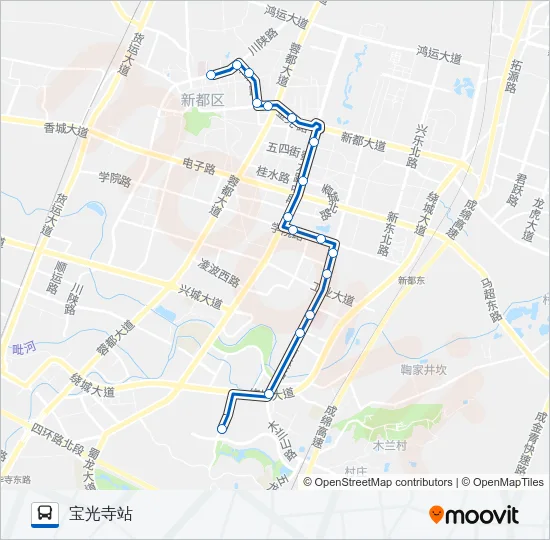 新都13路 Bus Line Map