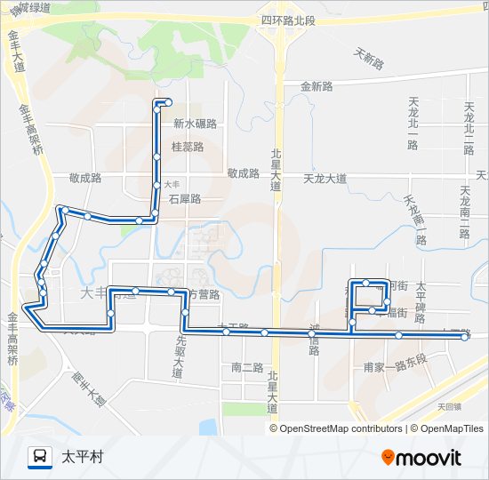 新都D2路 bus Line Map