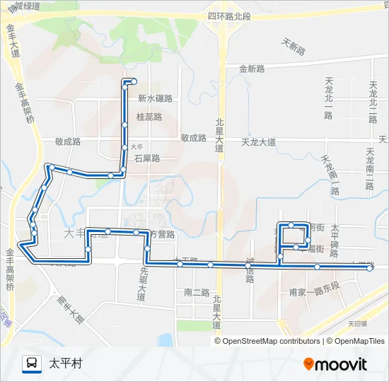 新都D2路 Bus Line Map