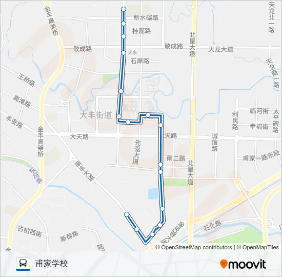 公交新都D3路的线路图