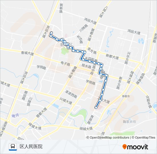 新都K3路 bus Line Map