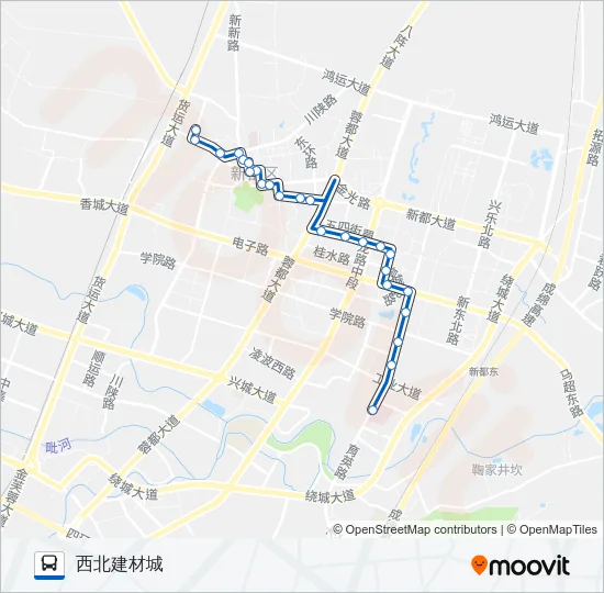 新都K3路 Bus Line Map