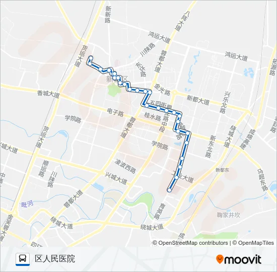 新都K3路 Bus Line Map