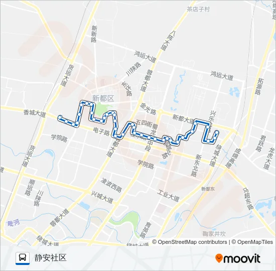 新都K5路 Bus Line Map